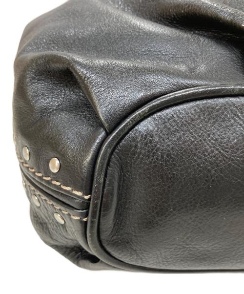 MICHAEL KORS（マイケルコース）MICHAEL KORS (マイケルコース) スタッズハンドバッグ ブラックの古着・服飾アイテム