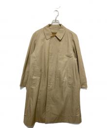 Burberry's（バーバリーズ）の古着「ライナー付き裏ノヴァチェック比翼ステンカラーコート」｜ベージュ