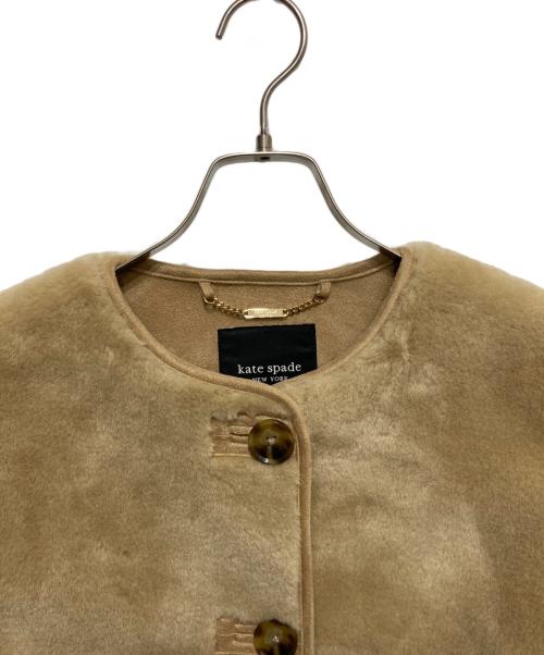Kate Spade（ケイトスペード）Kate Spade (ケイトスペード) Bonded Shearling Jacket ベージュ サイズ:Sの古着・服飾アイテム