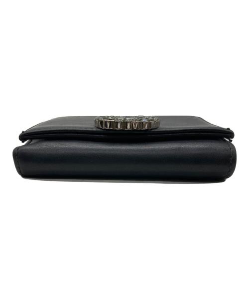 GUCCI（グッチ）GUCCI (グッチ) GGスパークリングコンパクトウォレット ブラックの古着・服飾アイテム