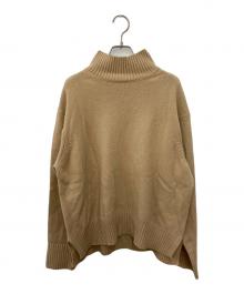 UNITED ARROWS（ユナイテッドアローズ）の古着「W/CA ハイネック ニット」｜ベージュ