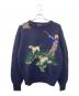 POLO RALPH LAUREN（ポロ・ラルフローレン）の古着「90's 風景画セーター」｜ネイビー