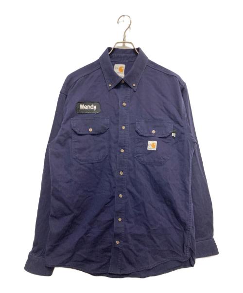 CarHartt（カーハート）CarHartt (カーハート) FRワークシャツ ネイビー サイズ:Mの古着・服飾アイテム