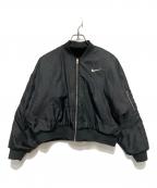 NIKEナイキ）の古着「リバーシブル ボンバー ジャケット」｜ブラック