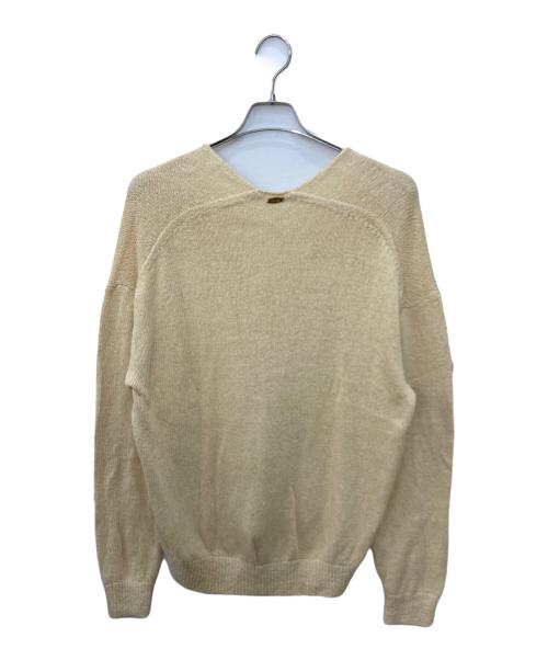 MUSE de Deuxieme Classe（ミューズ ドゥーズィエム クラス）MUSE de Deuxieme Classe (ミューズ ドゥーズィエム クラス) Lily Linen Vネック プルオーバー ベージュ サイズ:不明　の古着・服飾アイテム