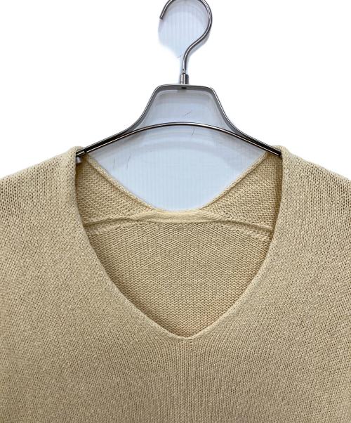 MUSE de Deuxieme Classe（ミューズ ドゥーズィエム クラス）MUSE de Deuxieme Classe (ミューズ ドゥーズィエム クラス) Lily Linen Vネック プルオーバー ベージュ サイズ:不明　の古着・服飾アイテム