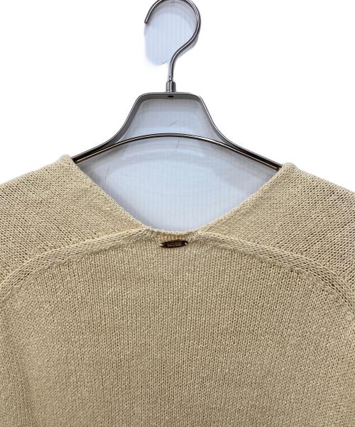 MUSE de Deuxieme Classe（ミューズ ドゥーズィエム クラス）MUSE de Deuxieme Classe (ミューズ ドゥーズィエム クラス) Lily Linen Vネック プルオーバー ベージュ サイズ:不明　の古着・服飾アイテム