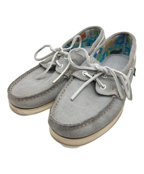 PARABOOT（パラブーツ）PARABOOT (パラブーツ) BIRTH スウェードデッキシューズ グレー サイズ:6　1/2の古着・服飾アイテム