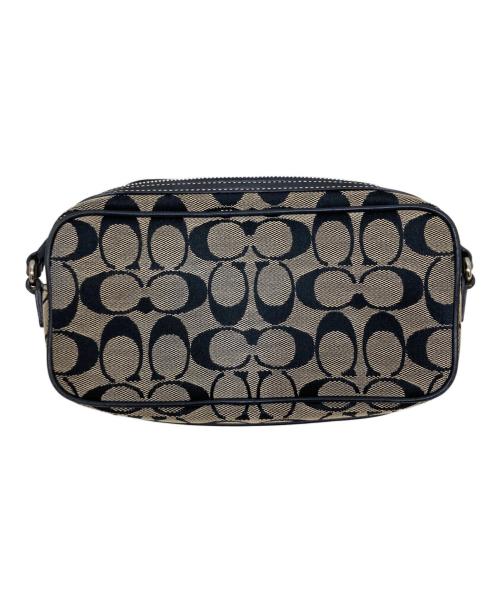 COACH（コーチ）COACH (コーチ) シグネチャーショルダーバッグ ベージュ×ブラックの古着・服飾アイテム