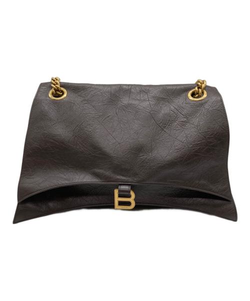 BALENCIAGA（バレンシアガ）BALENCIAGA (バレンシアガ) CRUSH LARGE CHAIN BAG　クラッシュ・ラージ・チェーン・バッグ ブラウンの古着・服飾アイテム