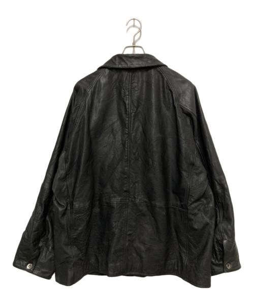 JOURNAL STANDARD relume（ジャーナルスタンダード レリューム）JOURNAL STANDARD relume (ジャーナルスタンダード レリューム) ゴートレザー カバーオール ブラック サイズ:Lの古着・服飾アイテム