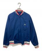 IZOD LACOSTEアイゾッド ラコステ）の古着「トリコリブジップアップブルゾン」｜ネイビー