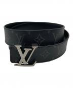 LOUIS VUITTONルイ ヴィトン）の古着「ベルト・LV イニシャル 40MM リバーシブル3」｜ブラック