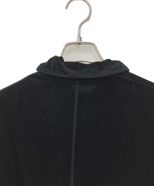 STUDIOUS（ステュディオス）STUDIOUS (ステュディオス) Velours Polo Shirt ブラック サイズ:FREEの古着・服飾アイテム