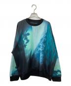 MAISON SPECIALメゾンスペシャル）の古着「Multi Design Crew Neck Pullover」｜グリーン