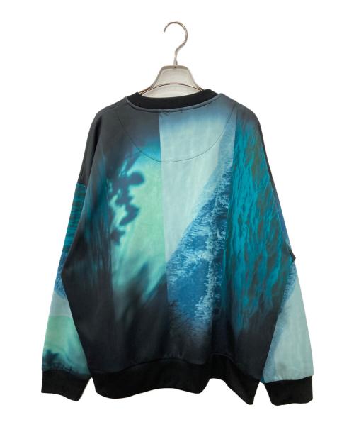 MAISON SPECIAL（メゾンスペシャル）MAISON SPECIAL (メゾンスペシャル) Multi Design Crew Neck Pullover グリーン サイズ:Sの古着・服飾アイテム