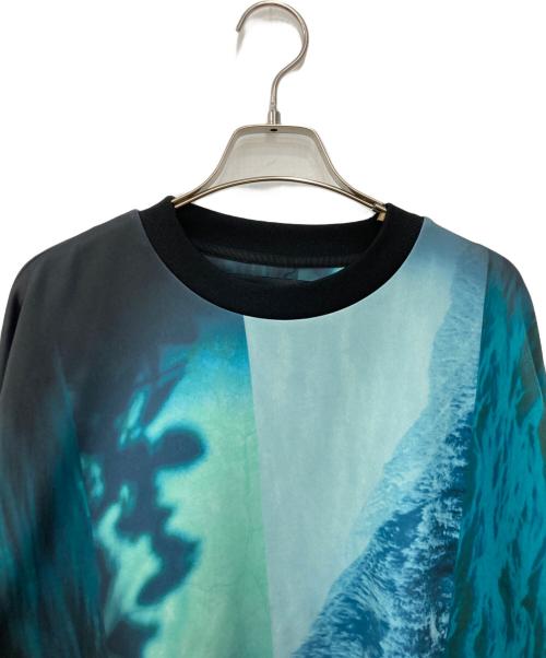 MAISON SPECIAL（メゾンスペシャル）MAISON SPECIAL (メゾンスペシャル) Multi Design Crew Neck Pullover グリーン サイズ:Sの古着・服飾アイテム