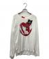 Vivienne Westwood RED LABEL（ヴィヴィアンウエストウッドレッドレーベル）の古着「60/2オーガニック天竺Piraties Heart pt Tシャツ」｜ホワイト