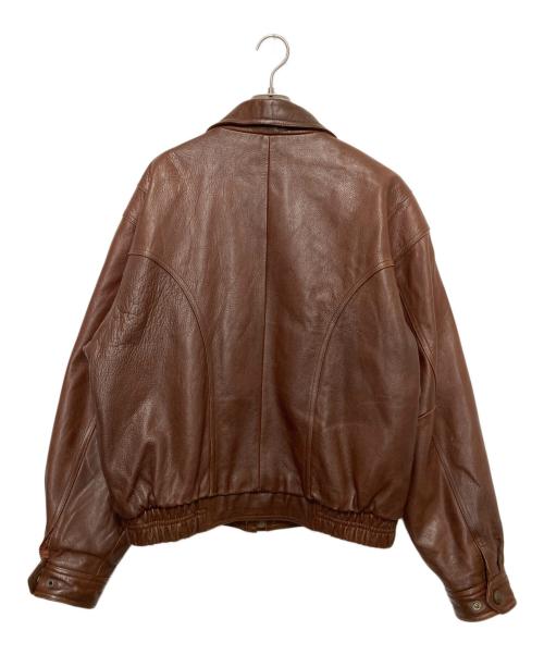 adventurebound（アドベンチャーバウンド）ADVENTUREBOUND (アドベンチャーバウンド) レザージャケット ブラウン サイズ:Lの古着・服飾アイテム