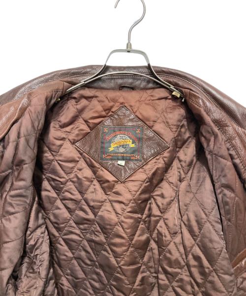 adventurebound（アドベンチャーバウンド）ADVENTUREBOUND (アドベンチャーバウンド) レザージャケット ブラウン サイズ:Lの古着・服飾アイテム