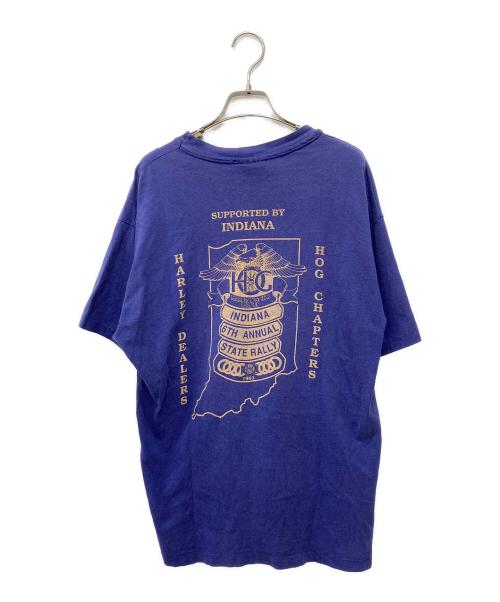 HARLEY-DAVIDSON（ハーレーダビッドソン）HARLEY-DAVIDSON (ハーレーダビッドソン) プリントTシャツ パープル サイズ:Ⅼの古着・服飾アイテム
