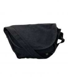 PORTER（ポーター）の古着「STAIN  SHOULDER BAG　ステイン・ショルダー・バッグ」｜ブラック
