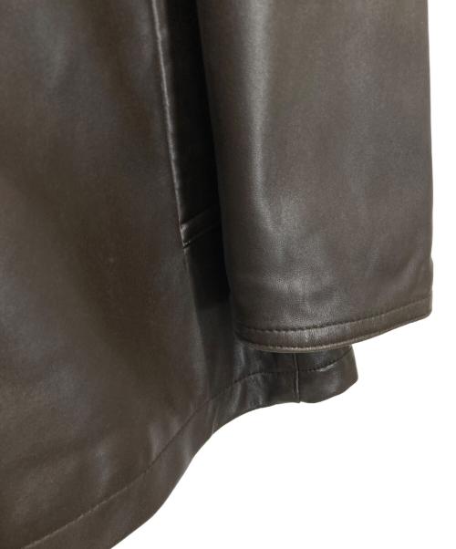 Beaux（Beaux）Beaux (Beaux) シープレザーコート ブラウン サイズ:48の古着・服飾アイテム