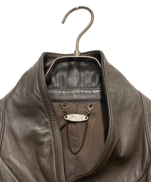 Beaux（Beaux）Beaux (Beaux) シープレザーコート ブラウン サイズ:48の古着・服飾アイテム