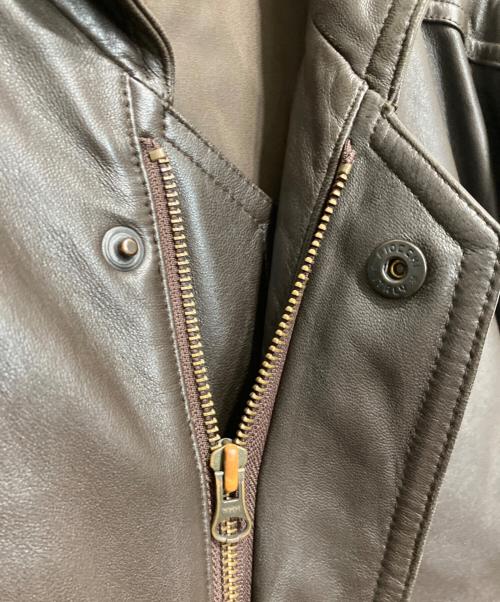 Beaux（Beaux）Beaux (Beaux) シープレザーコート ブラウン サイズ:48の古着・服飾アイテム