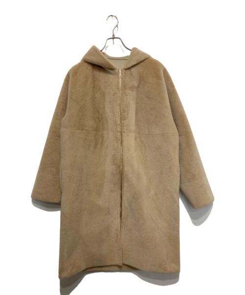 COLLAGE GALLARDAGALANTE（コラージュ ガリャルダガランテ）COLLAGE GALLARDAGALANTE (コラージュ ガリャルダガランテ) 25FW リバーシブルファータッチコート ベージュ サイズ:FREE 未使用品の古着・服飾アイテム