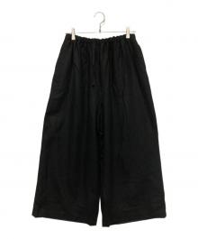 mizuiro-ind（ミズイロインド）の古着「25AW ウール混ワイドパンツ」｜ブラック