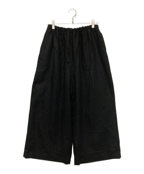 mizuiro-ind（ミズイロインド）mizuiro-ind (ミズイロインド) 25AW ウール混ワイドパンツ ブラック サイズ:FREE 未使用品の古着・服飾アイテム
