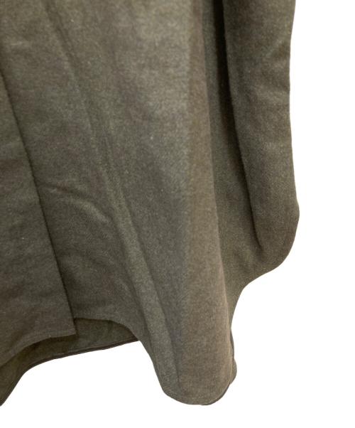 mizuiro-ind（ミズイロインド）mizuiro-ind (ミズイロインド) 25AW サイドスリットウールバンドカラーワンピース グリーン サイズ:不明 未使用品の古着・服飾アイテム