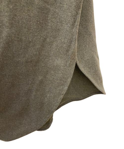 mizuiro-ind（ミズイロインド）mizuiro-ind (ミズイロインド) 25AW サイドスリットウールバンドカラーワンピース グリーン サイズ:不明 未使用品の古着・服飾アイテム