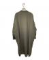 mizuiro-ind (ミズイロインド) 25AW サイドスリットウールバンドカラーワンピース グリーン サイズ:不明 未使用品：8000円