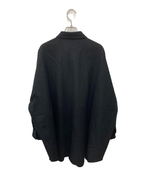mizuiro-ind（ミズイロインド）mizuiro-ind (ミズイロインド) ウール混シャツ ブラック サイズ:FREE 未使用品の古着・服飾アイテム