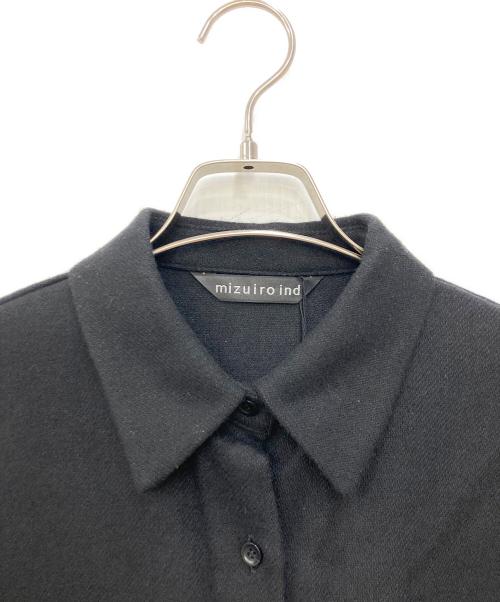 mizuiro-ind（ミズイロインド）mizuiro-ind (ミズイロインド) ウール混シャツ ブラック サイズ:FREE 未使用品の古着・服飾アイテム
