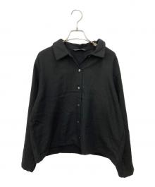 mizuiro-ind（ミズイロインド）の古着「25AW ウール混シャツ」｜ブラック