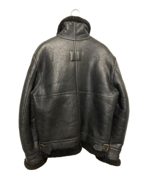 Schott（ショット）Schott (ショット) B-3フライトムートンジャケット ブラック サイズ:38の古着・服飾アイテム