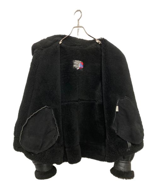 Schott（ショット）Schott (ショット) B-3フライトムートンジャケット ブラック サイズ:38の古着・服飾アイテム