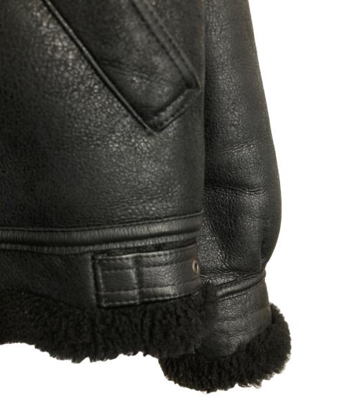 Schott（ショット）Schott (ショット) B-3フライトムートンジャケット ブラック サイズ:38の古着・服飾アイテム