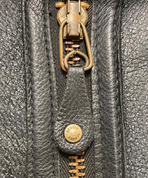 Schott（ショット）Schott (ショット) B-3フライトムートンジャケット ブラック サイズ:38の古着・服飾アイテム