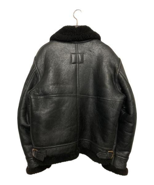 Schott（ショット）Schott (ショット) B-3フライトムートンジャケット ブラック サイズ:38の古着・服飾アイテム