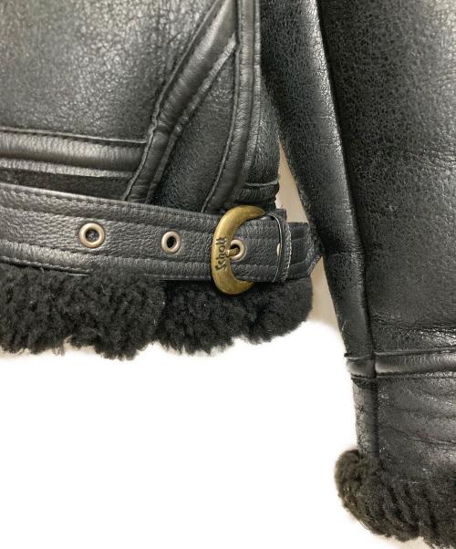 Schott（ショット）Schott (ショット) B-3フライトムートンジャケット ブラック サイズ:38の古着・服飾アイテム