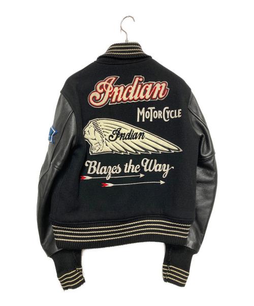 whitesville（ホワイツビル）whitesville (ホワイツビル) INDIAN MOTORCYCLE (インディアンモーターサイクル) アワードジャケット ブラック サイズ:38の古着・服飾アイテム