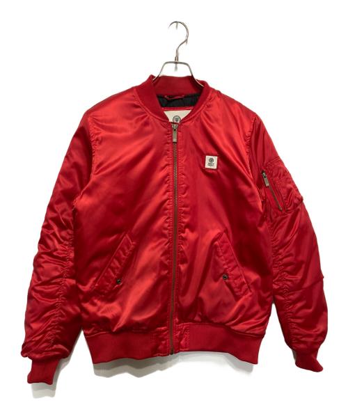 Franklin & Marshall（フランクリン＆マーシャル）Franklin & Marshall (フランクリン＆マーシャル) MA-1ジャケット レッド サイズ:Sの古着・服飾アイテム