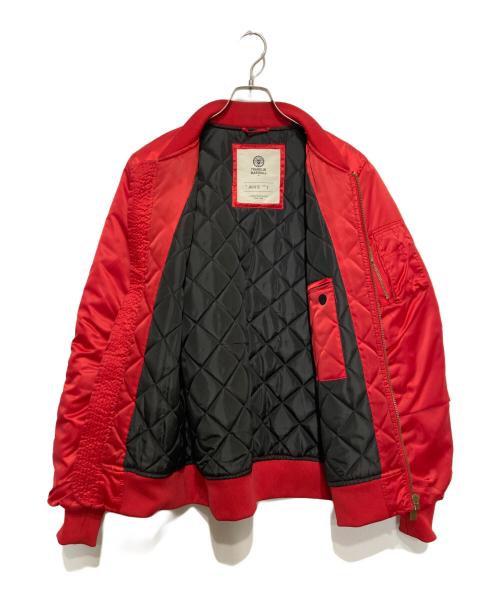 Franklin & Marshall（フランクリン＆マーシャル）Franklin & Marshall (フランクリン＆マーシャル) MA-1ジャケット レッド サイズ:Sの古着・服飾アイテム