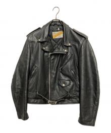 Schott（ショット）の古着「ダブルライダースジャケット」｜ブラック