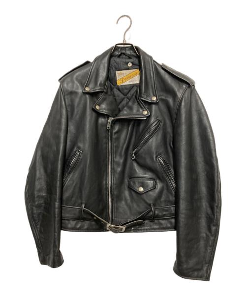 Schott（ショット）Schott (ショット) ダブルライダースジャケット ブラック サイズ:42の古着・服飾アイテム