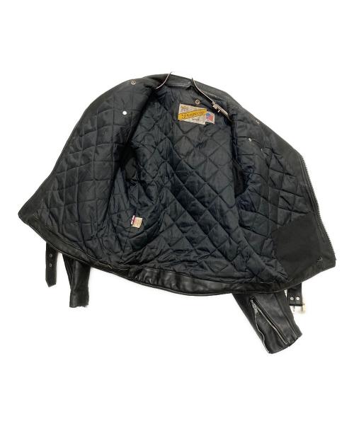 Schott（ショット）Schott (ショット) ダブルライダースジャケット ブラック サイズ:42の古着・服飾アイテム
